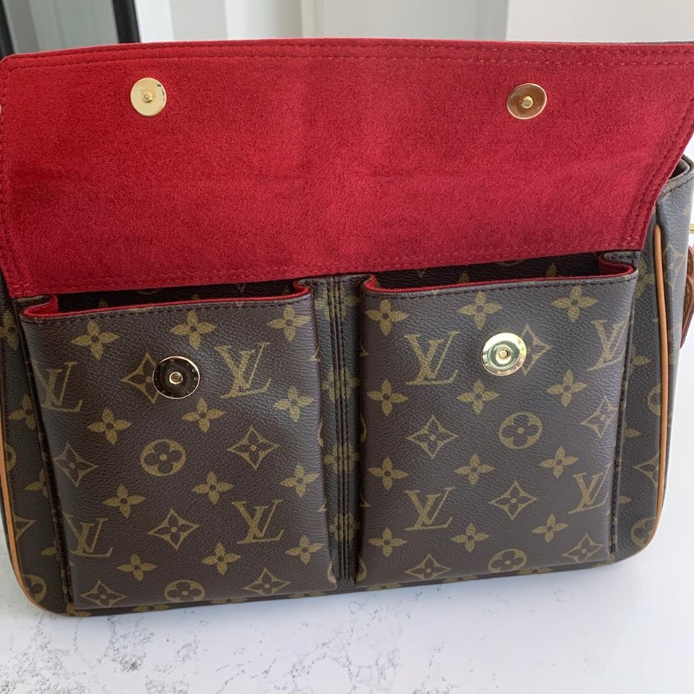 Louis Vuitton Vive Cite GM Handbag Shoulder Bag Monogram Authentic LV - Picture 11 of 16